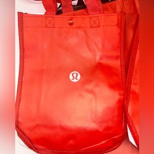 Lululemon Shopping Bags Black & Red Totes
